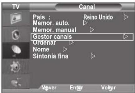 SAMSUNG LE46B550M2HXXU - O Gestor canais permite bloquear ou adicional canais fácilmente. - 1