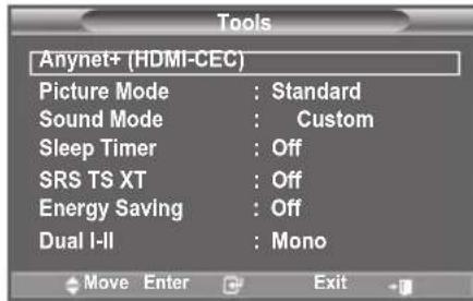 SAMSUNG LE46B550M2HXXU - Using the Anynet+ Function - 1