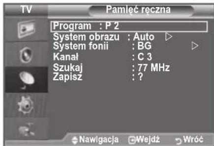 SAMSUNG LE46B550M2HXXU - Ręczne programowania kanaiów - 2