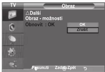SAMSUNG LE46B550M2HXXU - Návrat k výchozímu nastavení obrazu od vyrobce - 1