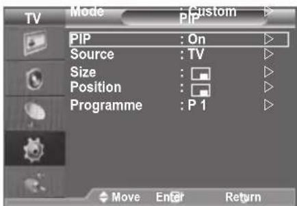 SAMSUNG LE46B550M2HXXU - Viewing the Picture In Picture (PIP) - 2