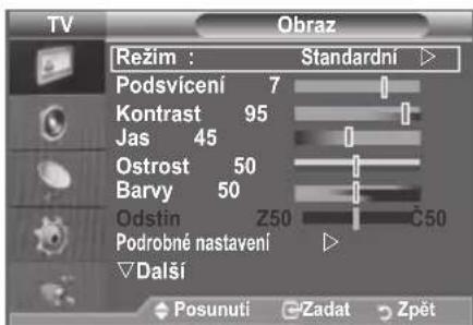 SAMSUNG LE46B550M2HXXU - Změna standardu obrazu - 1