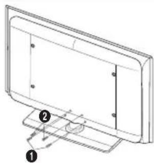 SAMSUNG LE46B550M2HXXU - Anbringen des Standfußes - 2