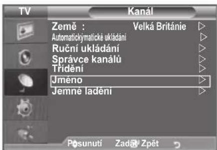 SAMSUNG LE46B550M2HXXU - Přirazováni názvù kanálú - 1