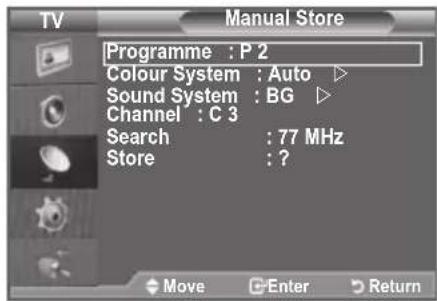 SAMSUNG LE46B550M2HXXU - Samodejno shranjevanje kanalov - 2
