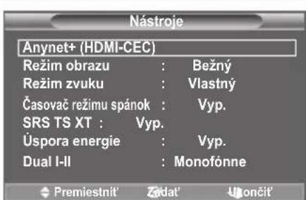 SAMSUNG LE46B550M2HXXU - Používanie tlačidla TOOLS - 1