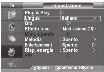 SAMSUNG LE46B550M2HXXU - Scelta della lingua - 3