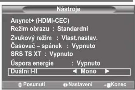 SAMSUNG LE46B550M2HXXU - Vybér zvukového režimu - 1