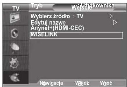 SAMSUNG LE46B550M2HXXU - Korzystanie z menu WISELINK - 1