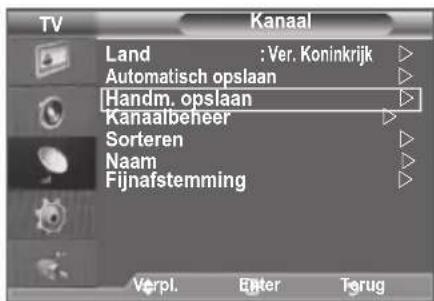 SAMSUNG LE46B550M2HXXU - Kanalen handmatig opslaan - 1
