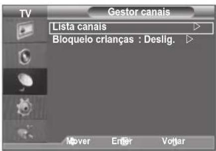 SAMSUNG LE46B550M2HXXU - O Gestor canais permite bloquear ou adicional canais fácilmente. - 2