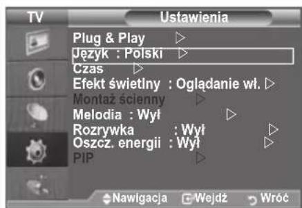 SAMSUNG LE46B550M2HXXU - Wybieranie jejzyka - 1