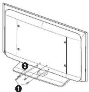 SAMSUNG LE46B550M2HXXU - Installation du support - 2