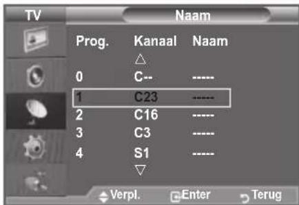 SAMSUNG LE46B550M2HXXU - Kanaalnamen vastleggen - 2