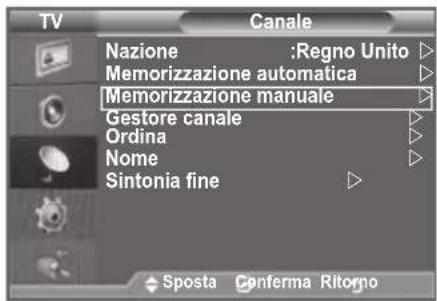 SAMSUNG LE46B550M2HXXU - > Modalità del canale - 1