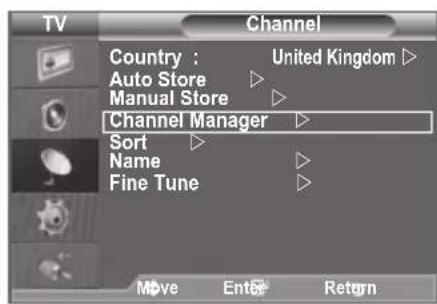 SAMSUNG LE46B550M2HXXU - Adding / Locking Channels - 1
