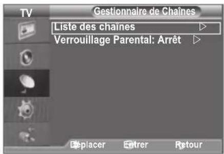 SAMSUNG LE46B550M2HXXU - Ajout/Verrouillage de canaux - 2