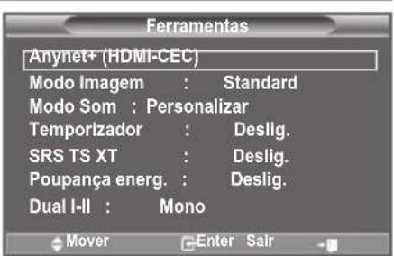 SAMSUNG LE46B550M2HXXU - Utilizar o Botão TOOLS - 1