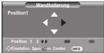 SAMSUNG LE46B550M2HXXU - Einstellen einer gespeicherten Position - 1