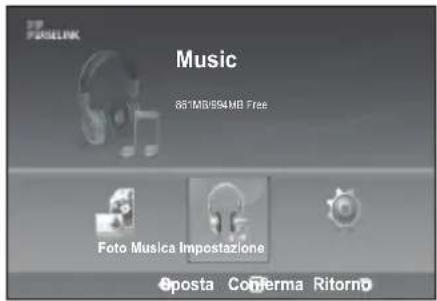 SAMSUNG LE46B550M2HXXU - Utilizzo dell'elenco MP3 - 1