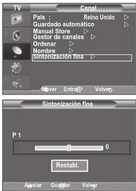 SAMSUNG LE46B550M2HXXU - Sintonización precisa de la Reception de canales - 1