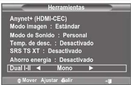 SAMSUNG LE46B550M2HXXU - Selección del modo de sonido - 1