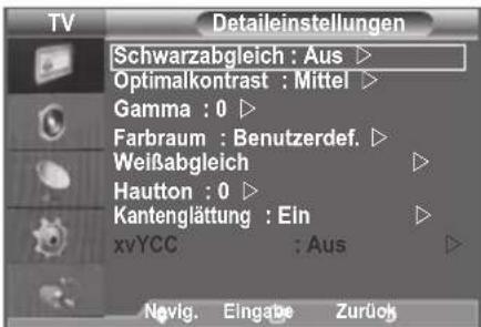 SAMSUNG LE46B550M2HXXU - Konfigurieren detailierter Bildeinstellungen - 2