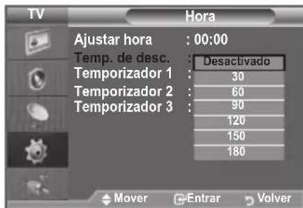 SAMSUNG LE46B550M2HXXU - Ajuste del temporizador de desconexión - 2