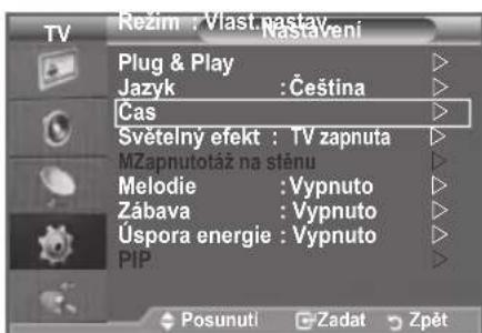 SAMSUNG LE46B550M2HXXU - Nastavení a zobazení aktuálniho Času - 1
