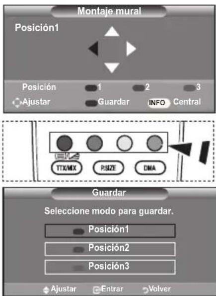 SAMSUNG LE46B550M2HXXU - Memorización de la posición - 1