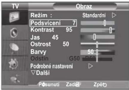 SAMSUNG LE46B550M2HXXU - Uprava vlastniho nastaveni obrazu - 1
