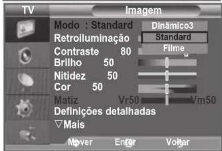 SAMSUNG LE46B550M2HXXU - Alterar o padrão de imagem - 2