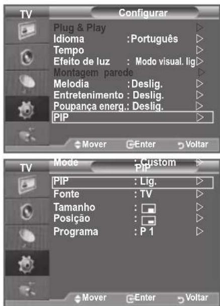 SAMSUNG LE46B550M2HXXU - Ver a imagem na imagem (PIP) - 1