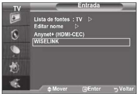 SAMSUNG LE46B550M2HXXU - Utilizar o menu WISELINK - 1
