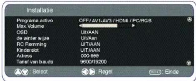 SANYO 42SRE1 - ■ Programmapositie bij aanzetten. Instelprocedure - 1