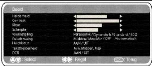 SANYO 42SRE1 - Beeldmenu - 1