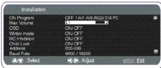 SANYO 42SRE1 - Programme position at Start up SETTING PROCEDURE - 1