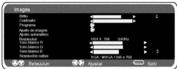 SANYO 42SRE1 - Ajustes del menu del PC - 2