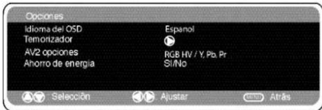 SANYO 42SRE1 - Ajustes del menu del PC - 3