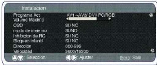 SANYO 42SRE1 - Procedimiento de configuración - 1