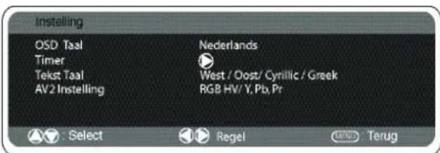 SANYO 42SRE1 - Installingenmenu - 1