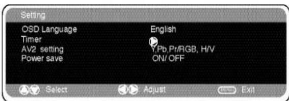 SANYO 42SRE1 - PC menu settings - 3