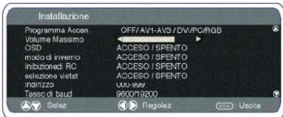 SANYO 42SRE1 - Procedura per l'impostazione - 1