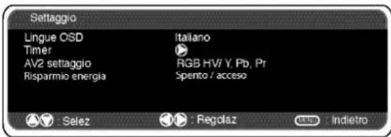 SANYO 42SRE1 - Impostazioni menu PC - 3