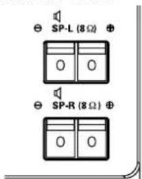 SP-L (8 Ω) SP-R (8 Ω)