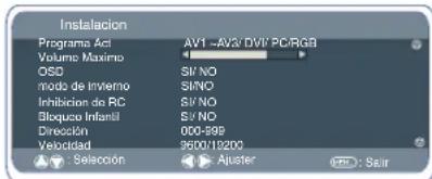 SANYO 42LM5WPTC - Configuración de la direccion del monitor en modo RS232 - 1