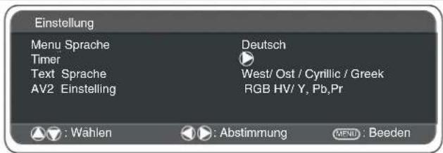 SANYO 42LM5WPTC - Einstellungen-Menu - 1