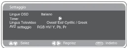 SANYO 42LM5WPTC - Menu Settaggio - 1