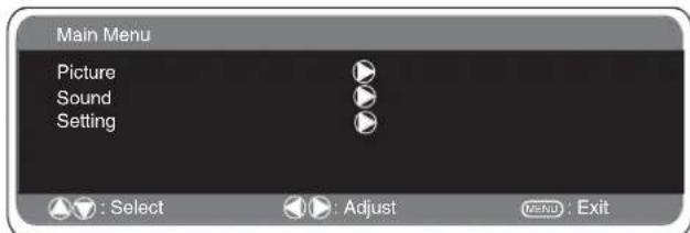 SANYO 42LM5WPTC - PC menu settings - 1