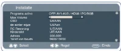 SANYO 42LM5WPTC - Schemadres in RS232-stand instellen - 1